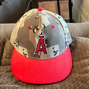 Anaheim Angels Camo Baseball Cap